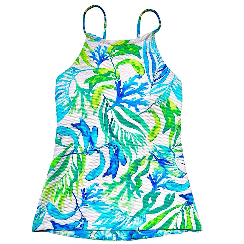 NWOT Tommy Bahama Island Cays Seafronds Reversible High Neck Tank